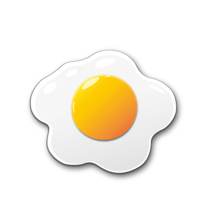 Fried Egg Marketing Label